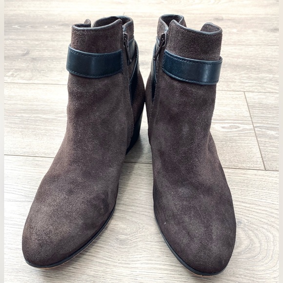 Coach Patricia Suede Ankle Boots Size 8.5 - Picture 4 of 5